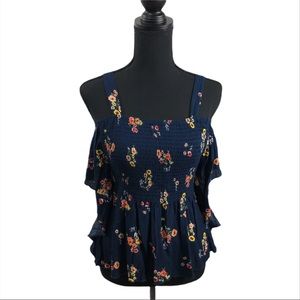 NWT Cold Shoulder top by Self Esteem